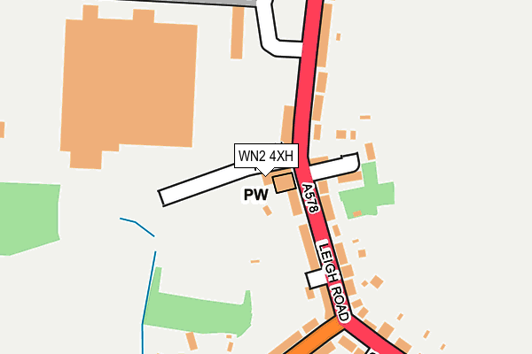 WN2 4XH map - OS OpenMap – Local (Ordnance Survey)