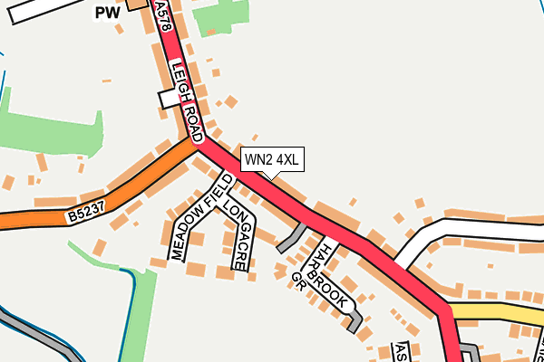 WN2 4XL map - OS OpenMap – Local (Ordnance Survey)