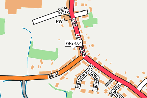 WN2 4XP map - OS OpenMap – Local (Ordnance Survey)