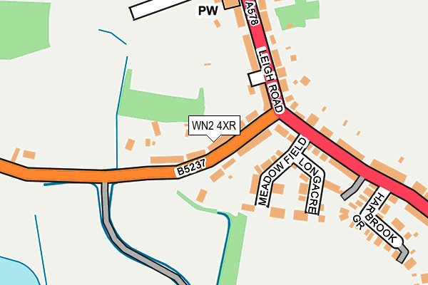 WN2 4XR map - OS OpenMap – Local (Ordnance Survey)