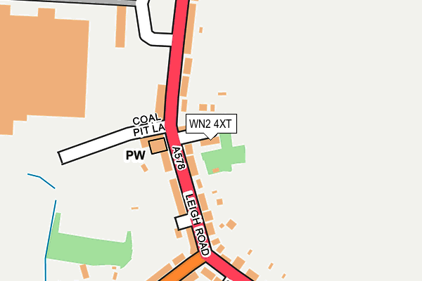 WN2 4XT map - OS OpenMap – Local (Ordnance Survey)
