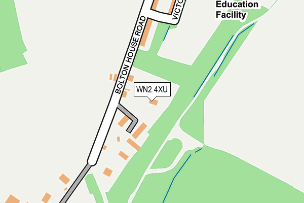 WN2 4XU map - OS OpenMap – Local (Ordnance Survey)