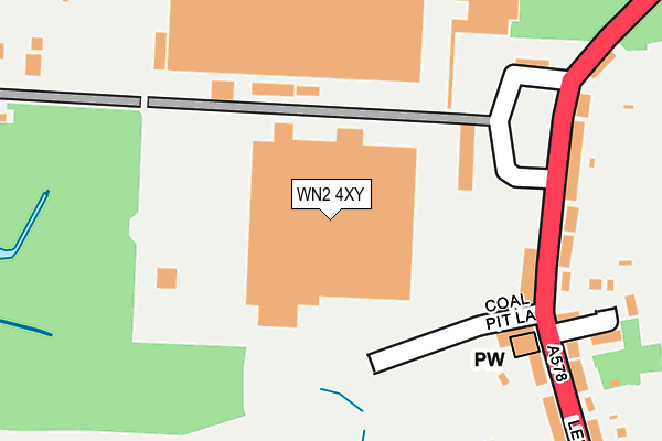 WN2 4XY map - OS OpenMap – Local (Ordnance Survey)