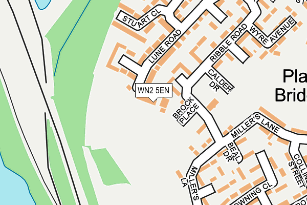WN2 5EN map - OS OpenMap – Local (Ordnance Survey)