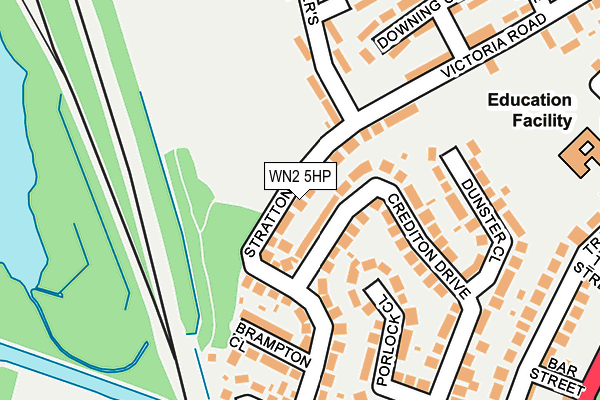 WN2 5HP map - OS OpenMap – Local (Ordnance Survey)