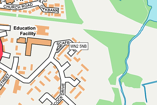 WN2 5NB map - OS OpenMap – Local (Ordnance Survey)