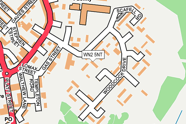 WN2 5NT map - OS OpenMap – Local (Ordnance Survey)