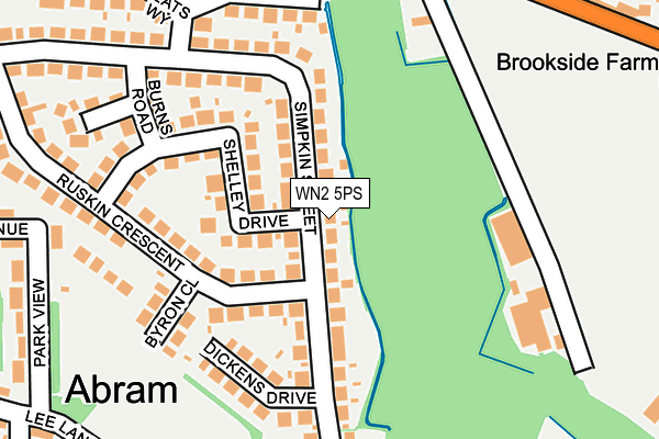 WN2 5PS map - OS OpenMap – Local (Ordnance Survey)