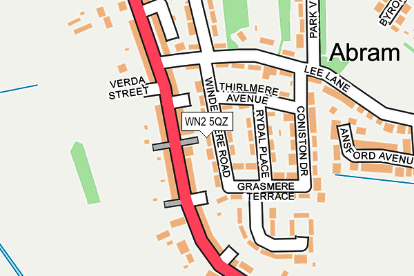 WN2 5QZ map - OS OpenMap – Local (Ordnance Survey)