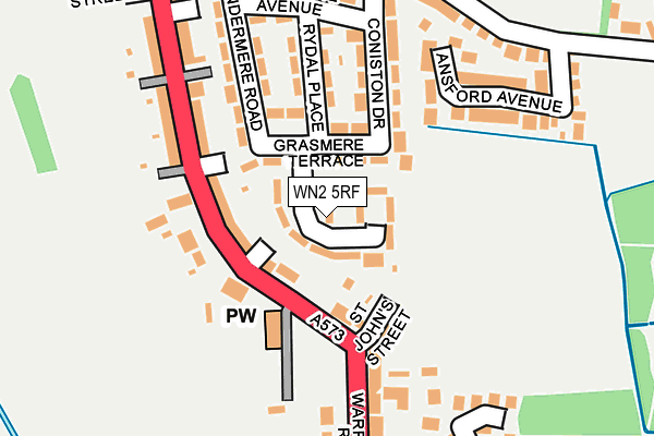 WN2 5RF map - OS OpenMap – Local (Ordnance Survey)