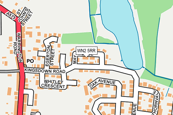 WN2 5RR map - OS OpenMap – Local (Ordnance Survey)