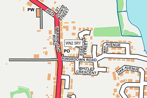 WN2 5RY map - OS OpenMap – Local (Ordnance Survey)