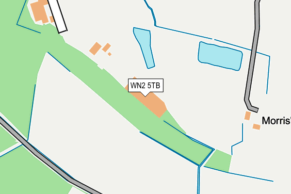 WN2 5TB map - OS OpenMap – Local (Ordnance Survey)