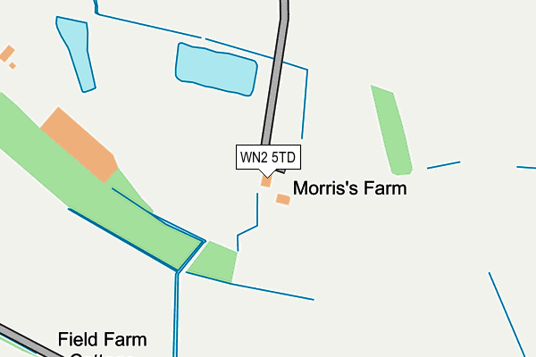 WN2 5TD map - OS OpenMap – Local (Ordnance Survey)