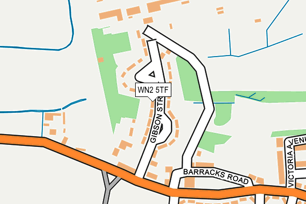 WN2 5TF map - OS OpenMap – Local (Ordnance Survey)