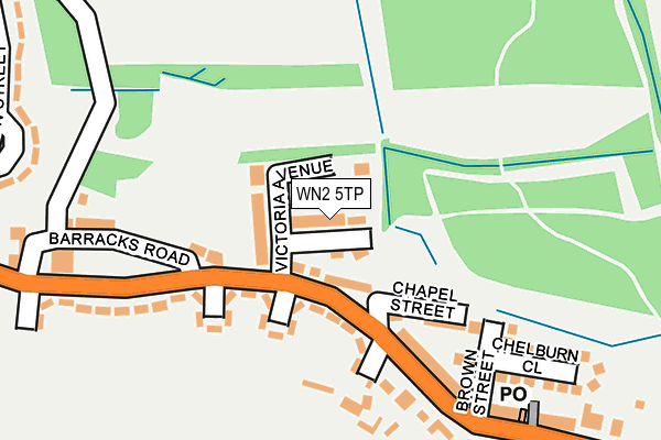 WN2 5TP map - OS OpenMap – Local (Ordnance Survey)