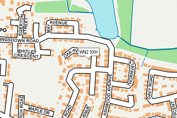 WN2 5XH map - OS OpenMap – Local (Ordnance Survey)