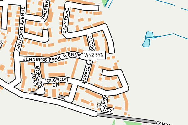 WN2 5YN map - OS OpenMap – Local (Ordnance Survey)