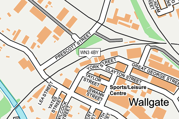 WN3 4BY map - OS OpenMap – Local (Ordnance Survey)