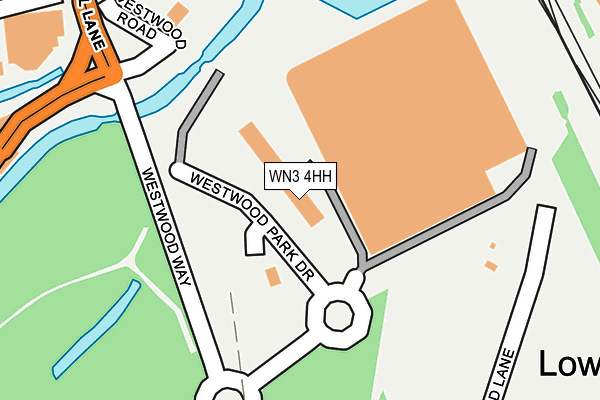 WN3 4HH map - OS OpenMap – Local (Ordnance Survey)