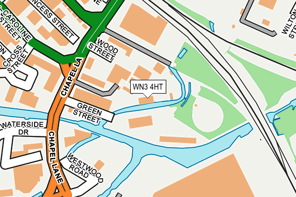 WN3 4HT map - OS OpenMap – Local (Ordnance Survey)