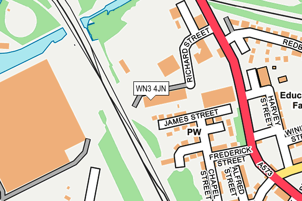 WN3 4JN map - OS OpenMap – Local (Ordnance Survey)