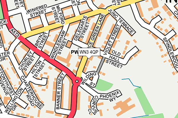 WN3 4QP map - OS OpenMap – Local (Ordnance Survey)