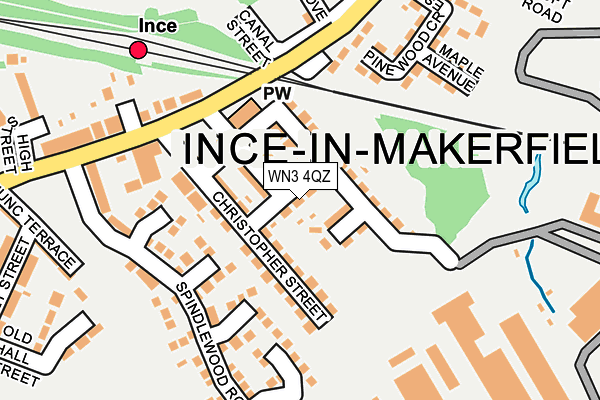 WN3 4QZ map - OS OpenMap – Local (Ordnance Survey)