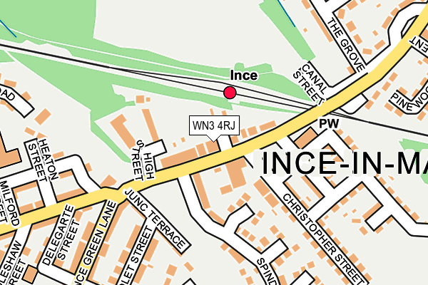 WN3 4RJ map - OS OpenMap – Local (Ordnance Survey)