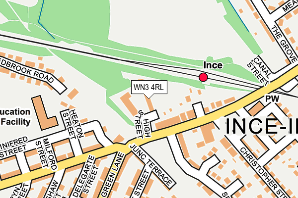 WN3 4RL map - OS OpenMap – Local (Ordnance Survey)