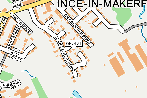 WN3 4SH map - OS OpenMap – Local (Ordnance Survey)
