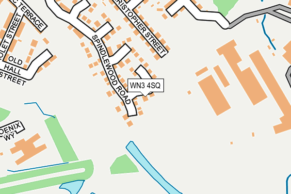 WN3 4SQ map - OS OpenMap – Local (Ordnance Survey)