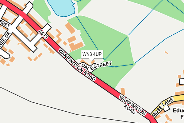 WN3 4UP map - OS OpenMap – Local (Ordnance Survey)