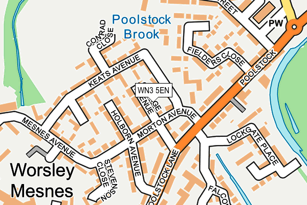 WN3 5EN map - OS OpenMap – Local (Ordnance Survey)