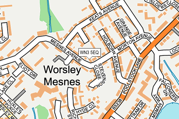 WN3 5EQ map - OS OpenMap – Local (Ordnance Survey)