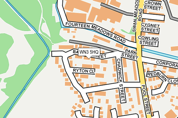 WN3 5HQ map - OS OpenMap – Local (Ordnance Survey)