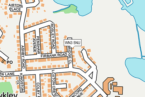 WN3 5NU map - OS OpenMap – Local (Ordnance Survey)