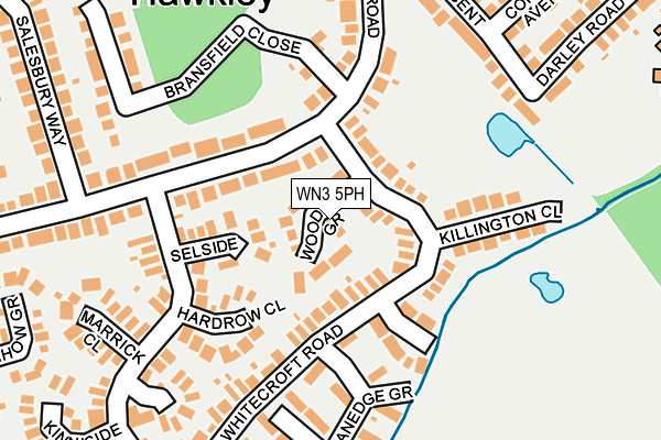 WN3 5PH map - OS OpenMap – Local (Ordnance Survey)