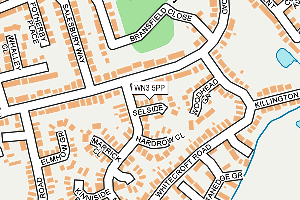 WN3 5PP map - OS OpenMap – Local (Ordnance Survey)