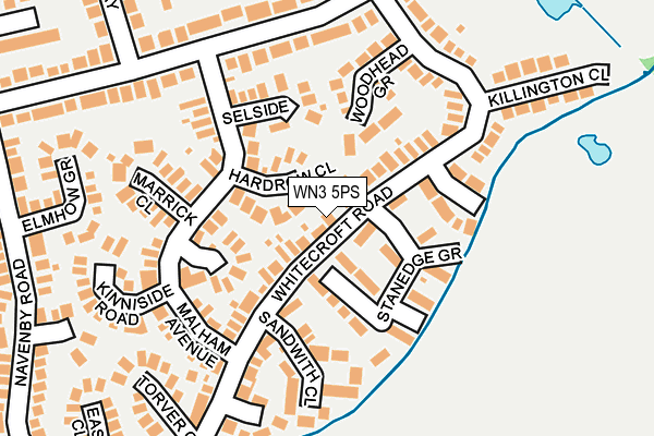 WN3 5PS map - OS OpenMap – Local (Ordnance Survey)