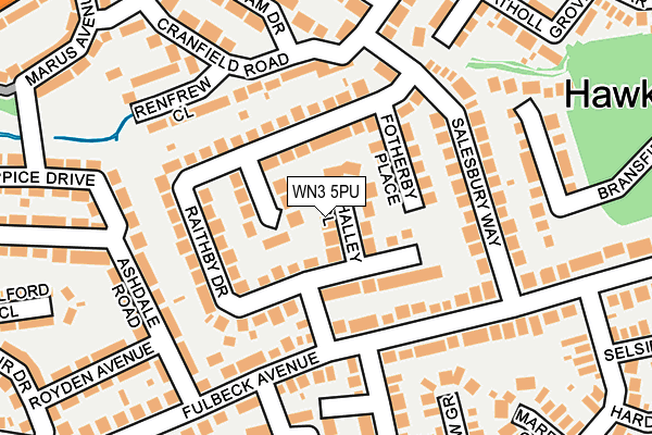 WN3 5PU map - OS OpenMap – Local (Ordnance Survey)