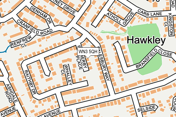 WN3 5QH map - OS OpenMap – Local (Ordnance Survey)