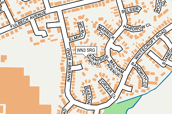 WN3 5RG map - OS OpenMap – Local (Ordnance Survey)
