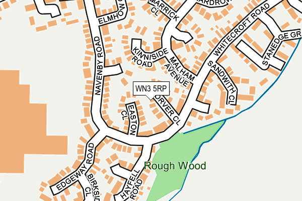 WN3 5RP map - OS OpenMap – Local (Ordnance Survey)