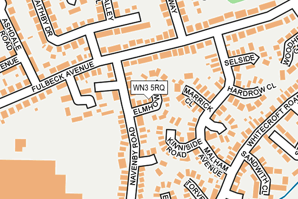 WN3 5RQ map - OS OpenMap – Local (Ordnance Survey)