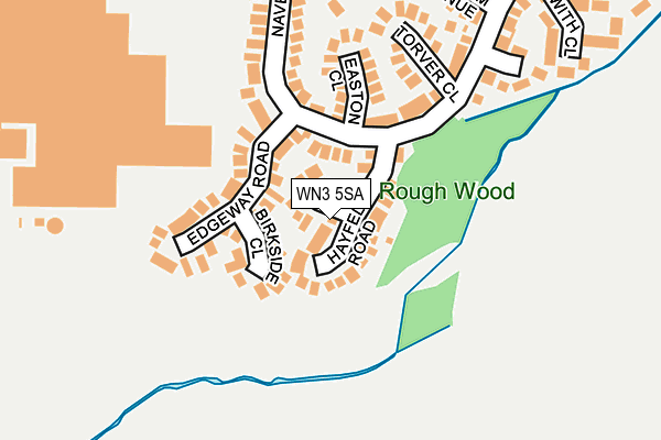 WN3 5SA map - OS OpenMap – Local (Ordnance Survey)