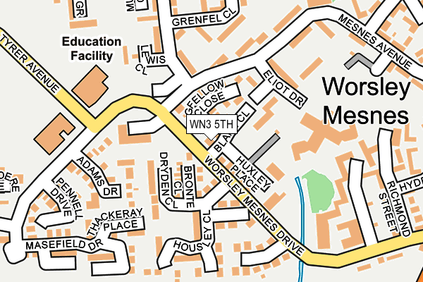 WN3 5TH map - OS OpenMap – Local (Ordnance Survey)