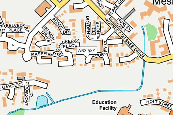 WN3 5XY map - OS OpenMap – Local (Ordnance Survey)