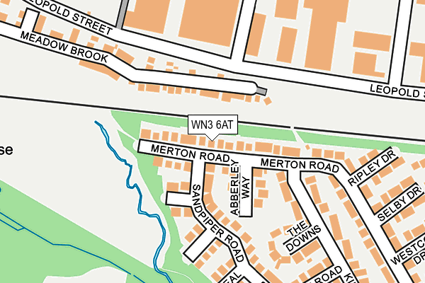 WN3 6AT map - OS OpenMap – Local (Ordnance Survey)