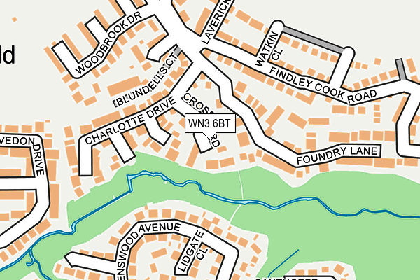 WN3 6BT map - OS OpenMap – Local (Ordnance Survey)